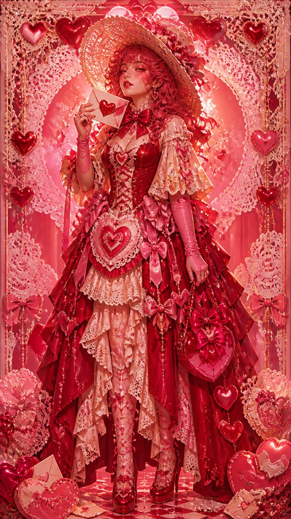 full-length portrait of an elegant figure — Lovecore Aesthetic