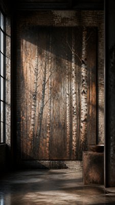 Industrial Interior Design wall art print example