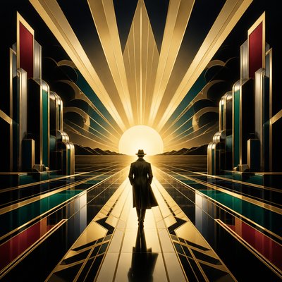 Art Deco Style album cover example