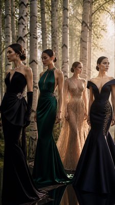 Formal Evening Wear Fashion wall art print example
