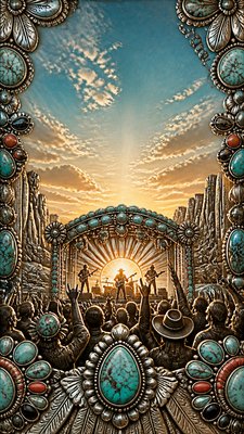 Southwestern Turquoise Jewelry Style flyer example