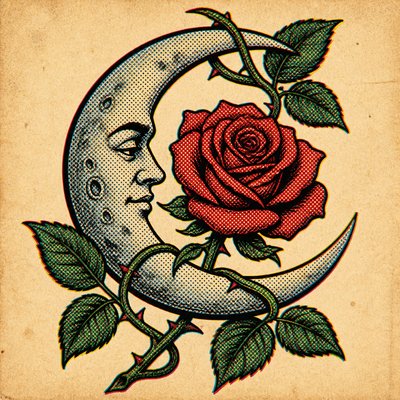 Retro Comic Art tattoo design example