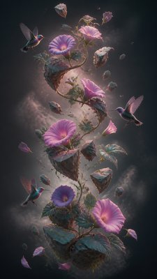 Floating Islands phone case design example