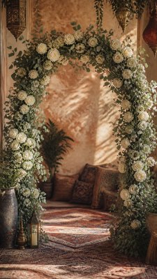Bohemian Interior Design wedding invitation example