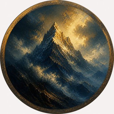 Romantic Landscape Art Style logo concept example