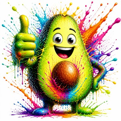 Color Splash sticker example