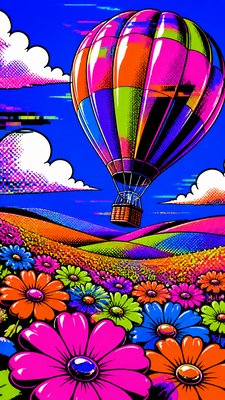 Neo-Pop Art Style greeting card example