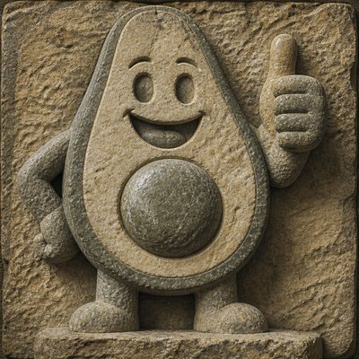 Stone Carving Sculpture Art Style sticker example