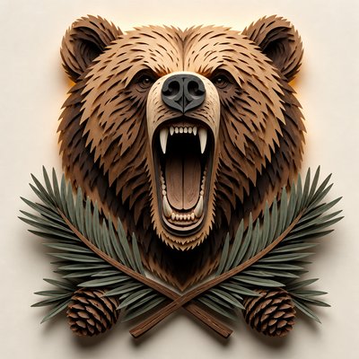 Paper Cut Art Style t-shirt design example