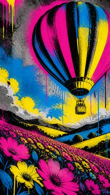 Graffiti Modern Art Style greeting card example