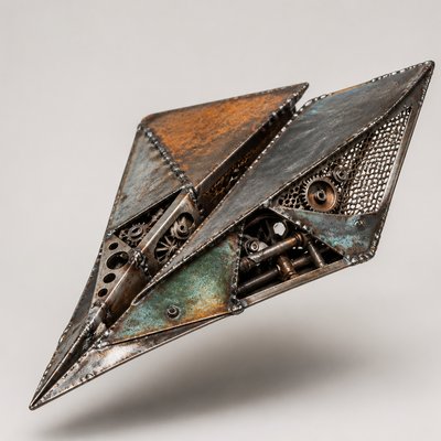 Metal Assemblage Sculpture Art Style icon example