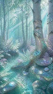 Mermaidcore Aesthetic wall art print example