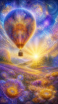 Visionary Art Style greeting card example