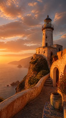 Mediterranean Architecture Art poster example