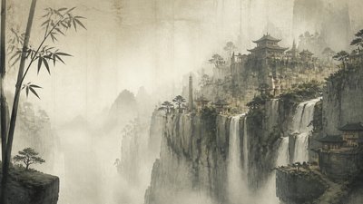 Japanese Architecture Art concept art example