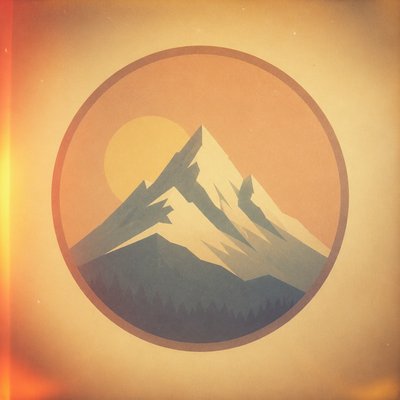 Nostalgiacore Aesthetic logo concept example