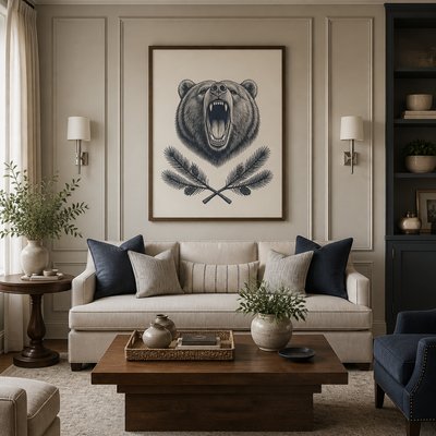 Transitional Interior Design t-shirt design example