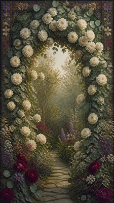 Pre-Raphaelite Art Style wedding invitation example