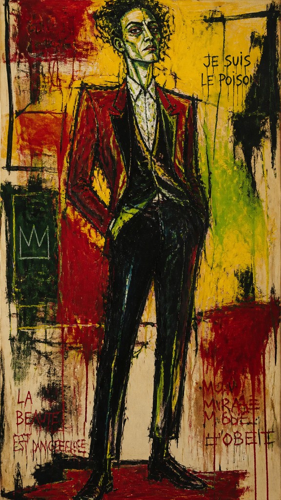 full-length portrait of an elegant figure — Neo-Expressionist Figurative Art Style