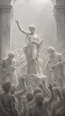 Classical Marble Sculpture Art Style flyer example