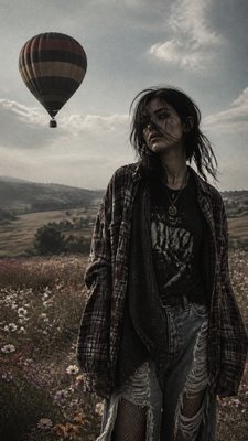 Grunge Fashion Style greeting card example
