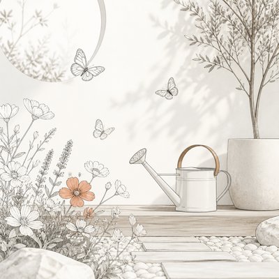 Minimalist Interior Design coloring page example