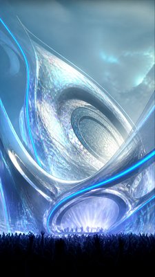 Futuristic Architecture Art flyer example