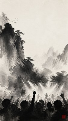 Traditional Chinese Landscape Art Style flyer example
