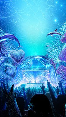 Seapunk Aesthetic flyer example