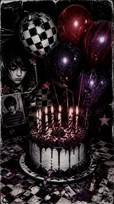 Emo Aesthetic birthday card example