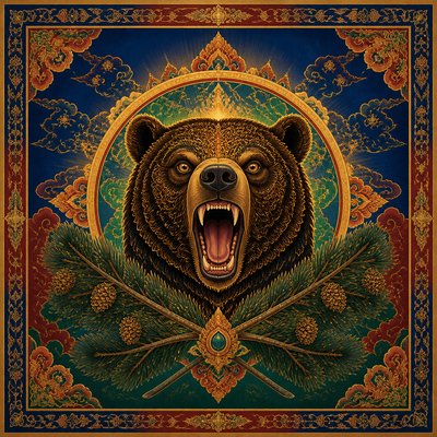 Buddhist Religious Art t-shirt design example