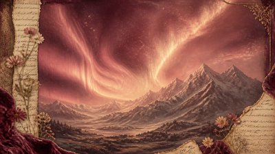 Romantic Academia Aesthetic banner example