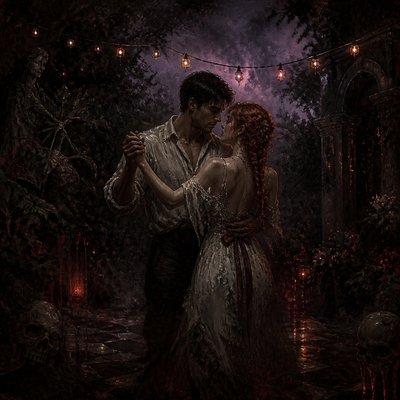 Dark Fantasy Art couple portrait example