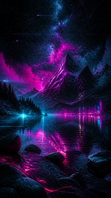 Cyberpunk Sci-Fi Art phone wallpaper