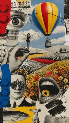 Dada Art Style greeting card example
