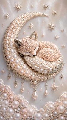 Pearl Jewelry Style baby announcement example