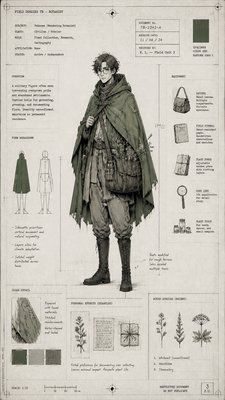 Conceptual Art Style character design example