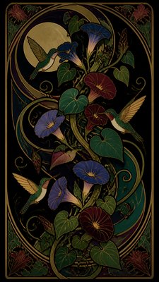 Art Nouveau Style phone case design example