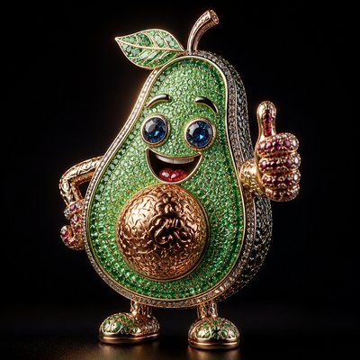 Luxury High Jewelry Design sticker example