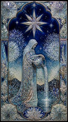 Crystalline Glaze Ceramic Art Style tarot card example