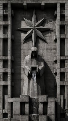 Brutalist Architecture Art tarot card example