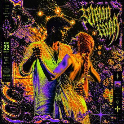 Acid Graphics couple portrait example
