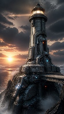 Mecha Sci-Fi Art poster example