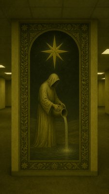 Backrooms Aesthetic tarot card example