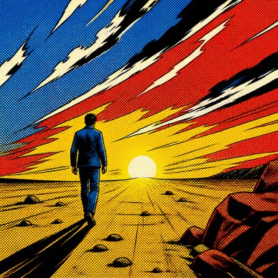 Comic Book Pop Art Style album cover example
