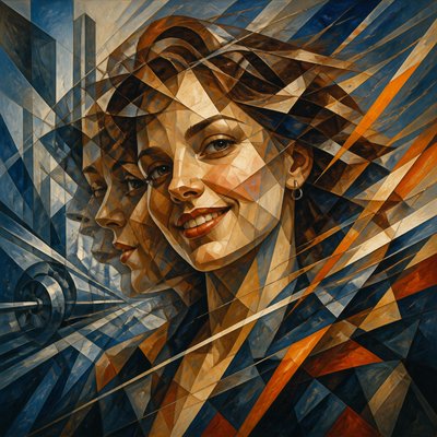 Cubo-Futurism Art Style profile picture example
