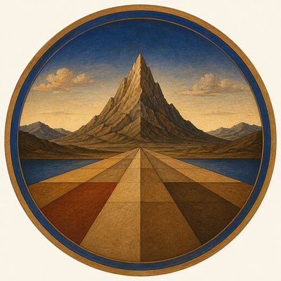 Quattrocento Perspective Renaissance Art Style logo concept example