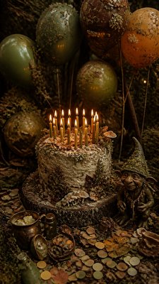 Goblincore Aesthetic birthday card example
