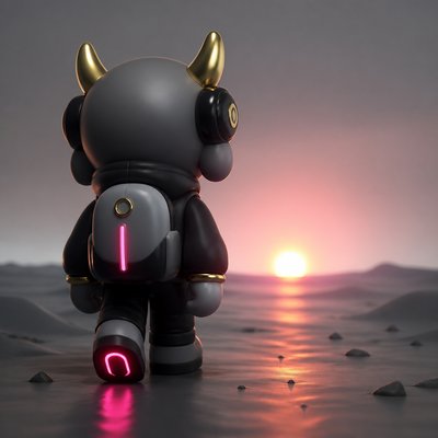 Art Toy Sculpture album cover example