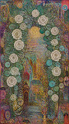 Outsider Art Style wedding invitation example